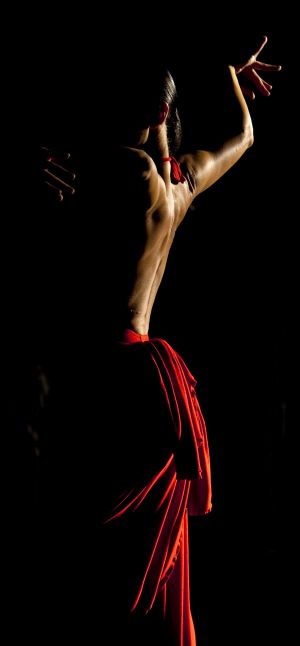 Sara Baras, en el rodaje de 'Flamenco, flamen